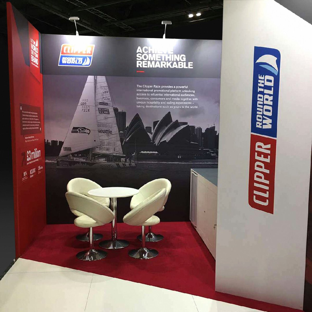 creativetorque1's tweet image. Clipper Ventures Exhibition Stand