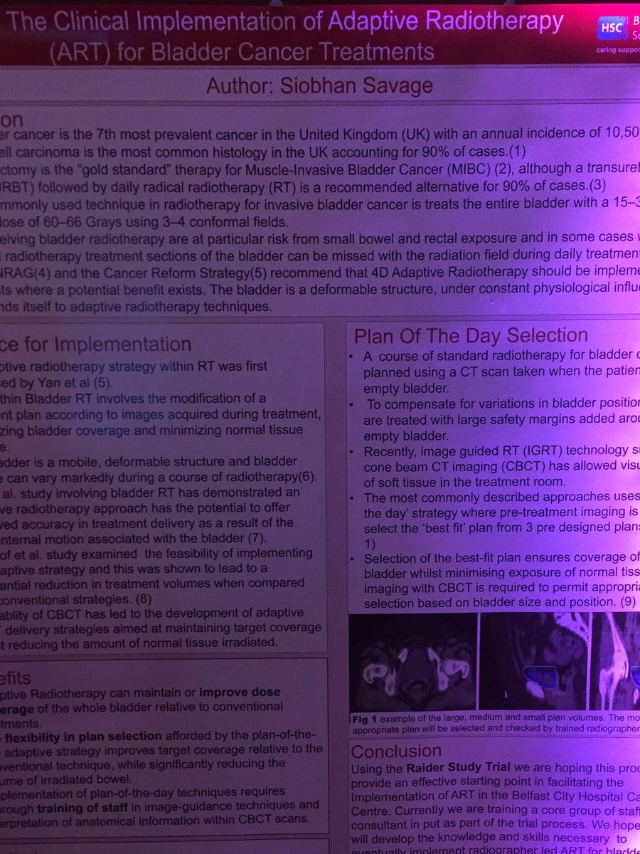 joannem21903842's tweet photo. Posters on display at 'The Conference - Delivering together' from the Radiotherapy Department. Well done Siobhan and Arlene https://t.co/Zz3BPDxoar
