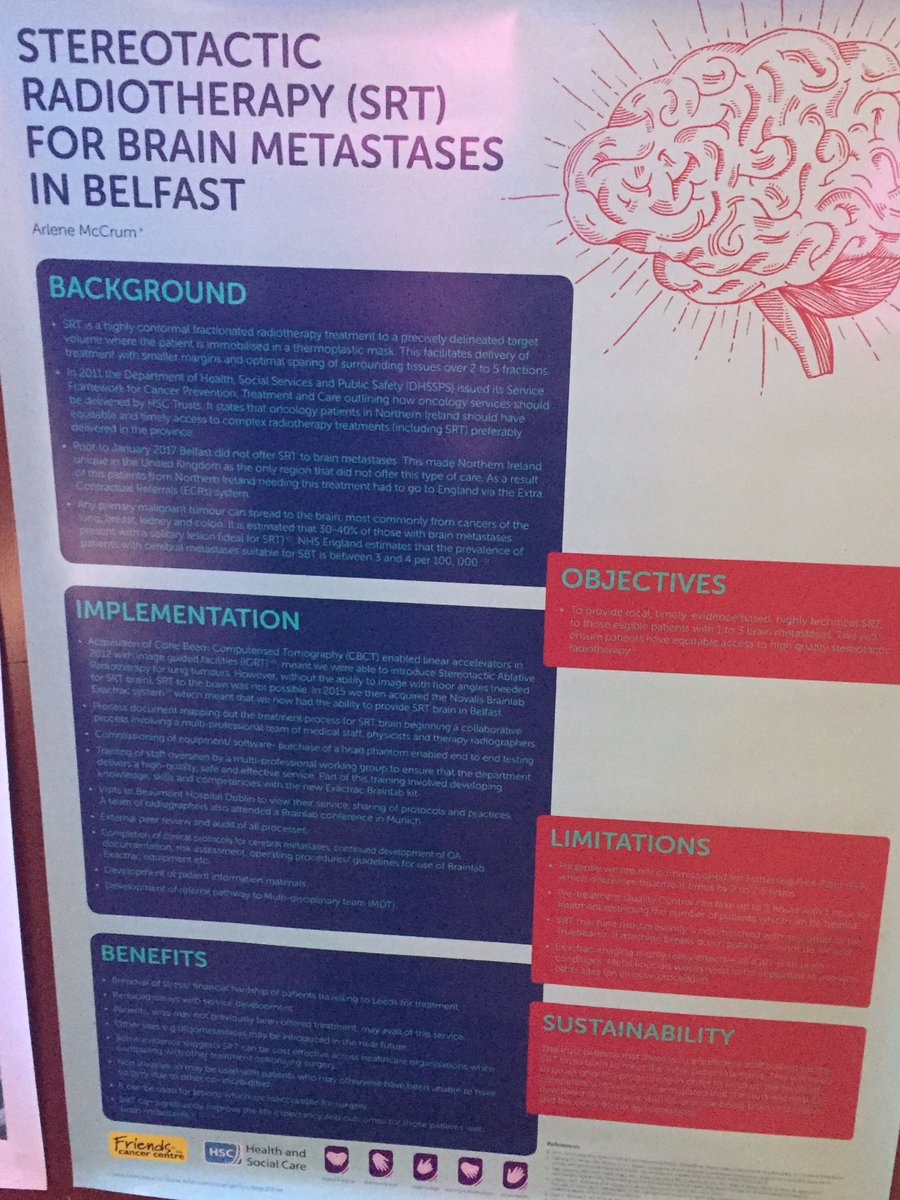 joannem21903842's tweet photo. Posters on display at 'The Conference - Delivering together' from the Radiotherapy Department. Well done Siobhan and Arlene https://t.co/Zz3BPDxoar