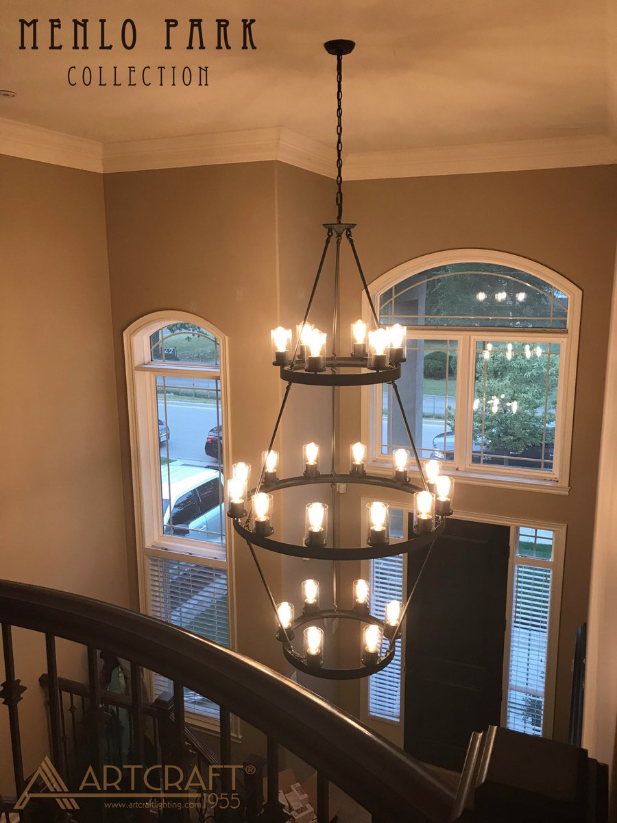 Artcraft Lighting On Twitter The Menlo Park Foyerchandelier Artcraft Lighting On Twitter The Menlo Park Foyerchandelier Foyer Staircase Chandelier Luxurylighting Homedecor Homelighting
