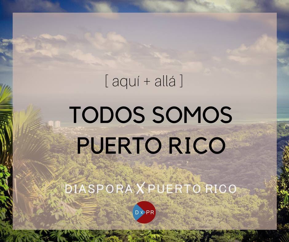 Diaspora4PR's tweet photo. #PuertoRico aquí estamos para ti. #DxPR #D4PR https://t.co/yxCmVLcPUH