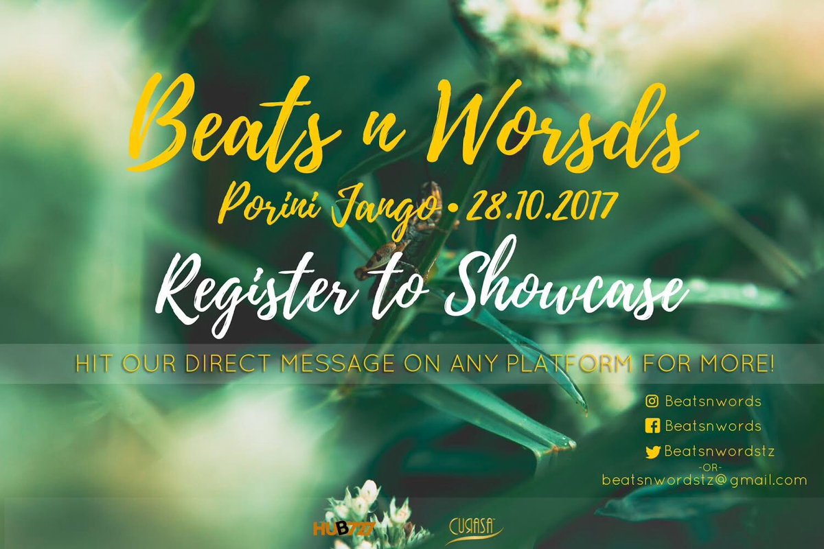 beatsnwordstz's tweet photo. #AreyouALiteratureArtist?. Emcees&amp;freestylers,Poets,Lipsyncers,Writers, speakers,Producers &amp;Breakdancers. It's On 28th October 🔥
 #RegNow https://t.co/09YXW3C4lb
