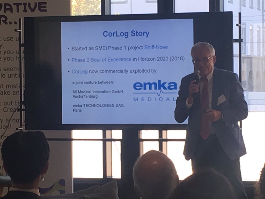EUeic's tweet photo. Medical Innovation and their device #CorLog monitors heart failure to reduce readmittance numbers! SMEInstrument #SMEIacceleration https://t.co/dVVKvtDZjo