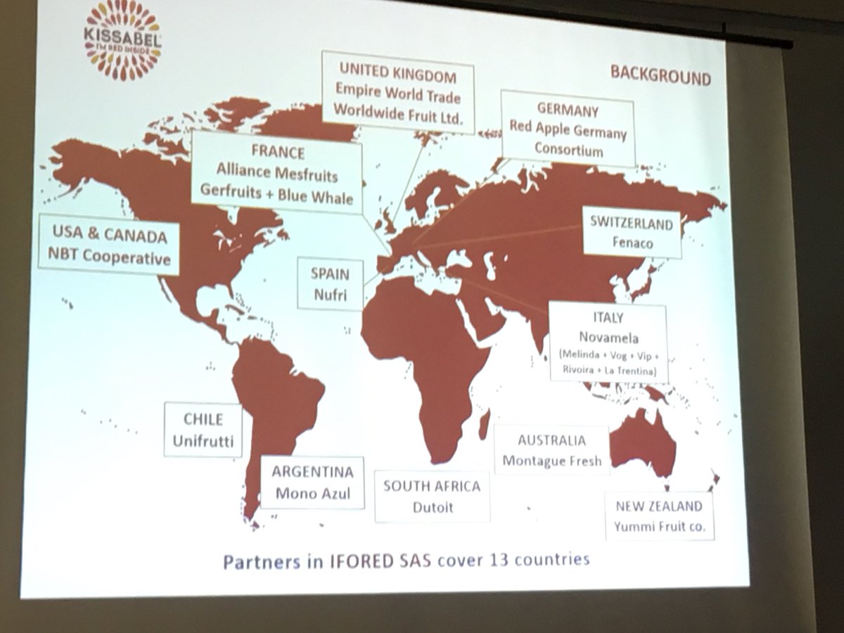 RevistaMercados's tweet photo. #Parnerts que participan del consorcio #Ifored #manzana pulpa roja #Kissabel #FruitAtraction2017 https://t.co/WhCNUoTuTS