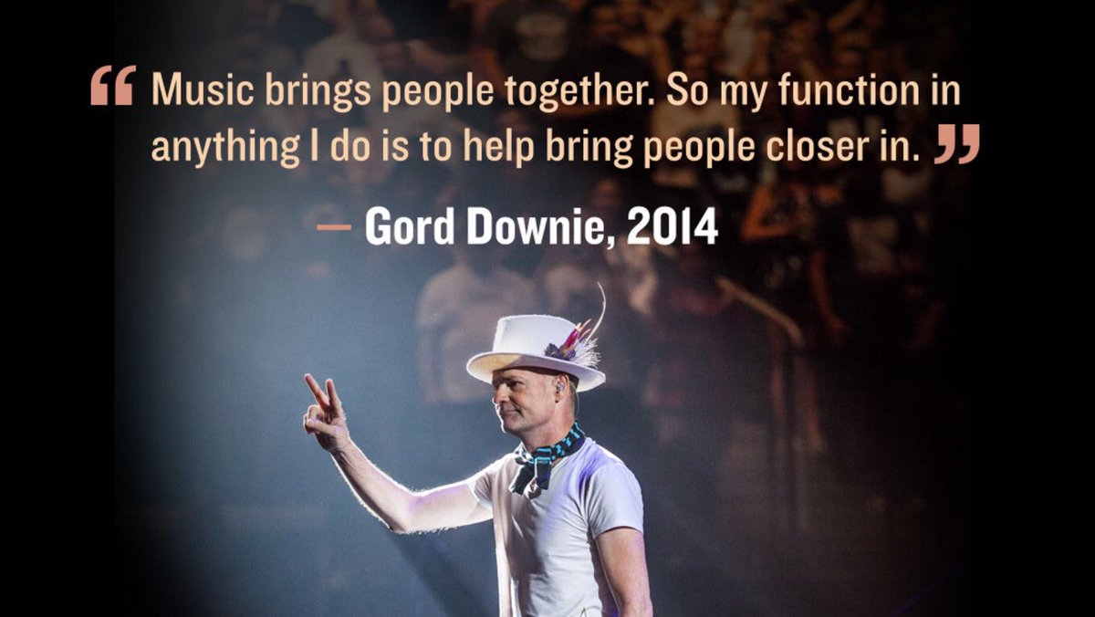 They say legends never die. You were are a legend Mr. Downie. You have impacted so many lives in such a positive way. #RIPGordDownie