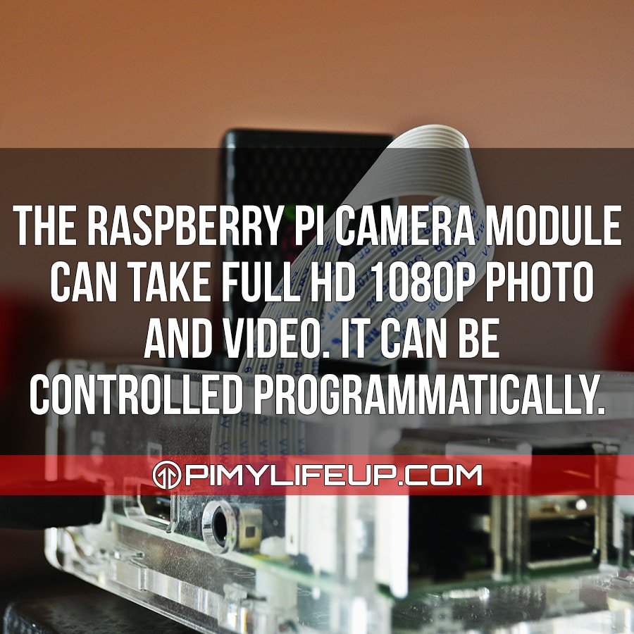 pimylifeup's tweet image. The Raspberry Pi camera module can take full HD 1080P photo and video. It can be controlled programmatically. #raspberrypicamera