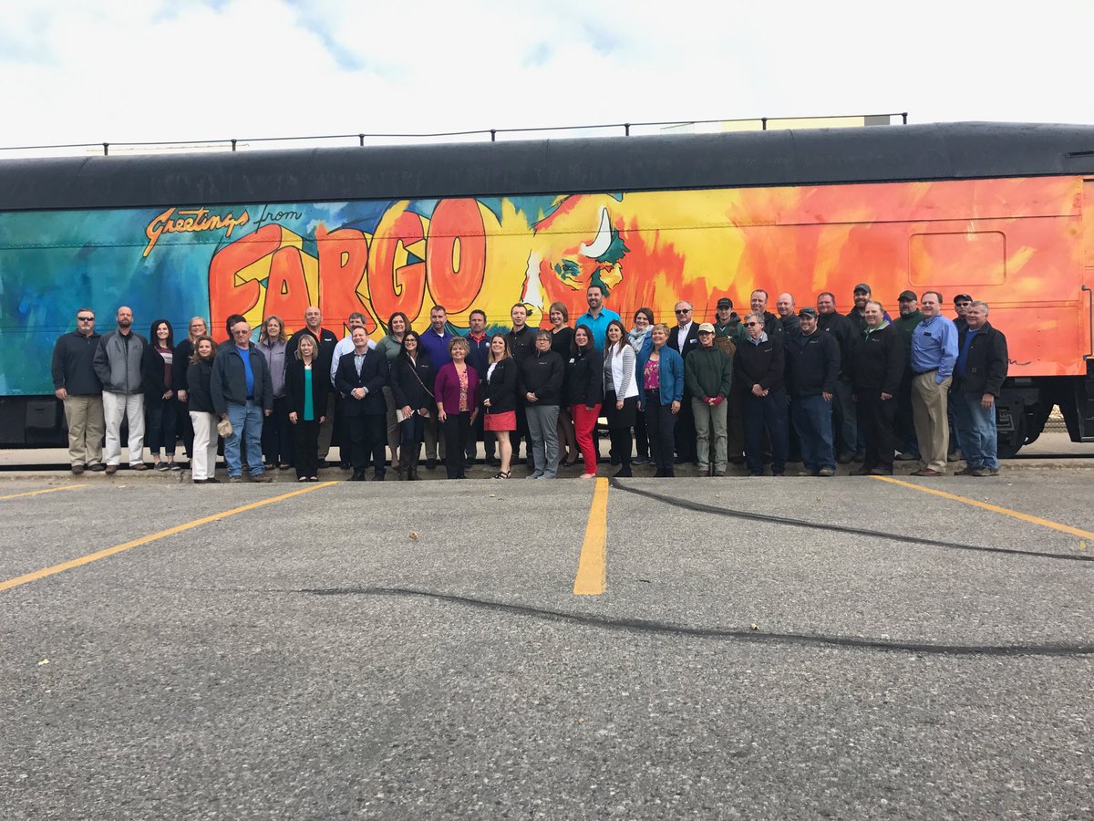 FargoParks's tweet photo. The #FargoParks team is a little too big for a selfie
#GreetingsFromFargo #NorthOfNormal https://t.co/w2IsMueFgr