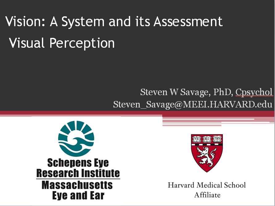 bowers_lab's tweet photo. Steven will be giving a Lecture today on Visual Perception as part of @HMSeye "Vision: A system and its assessment" series @Savage_Psych https://t.co/ET5MbzYTcF