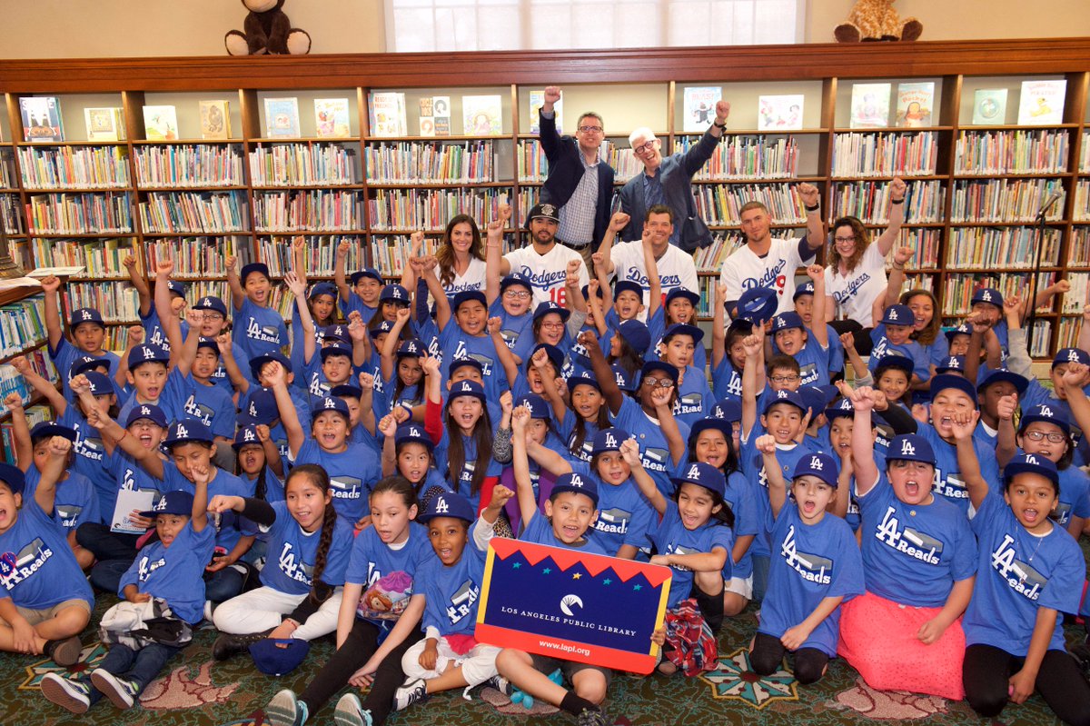 Children excited about Dodgers