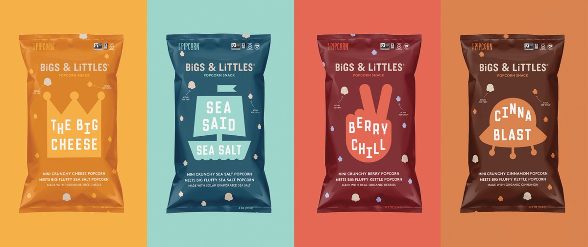 Pipsnacks's tweet photo. Getting through #HumpDay with our newest snack! BiGS & LiTTLES Popcorn! #PipcornMeetsPopcorn #BigsandLittlesPopcorn #Pipsnacks https://t.co/b9tkZrvwAq
