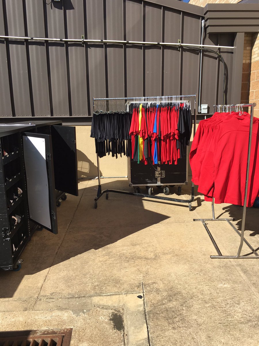 AStateEquipment's tweet photo. Too nice of a day to separate out Coaches GAMEDAY clothing inside! @AStateFB #BeatULL https://t.co/9eWeiHRz1m