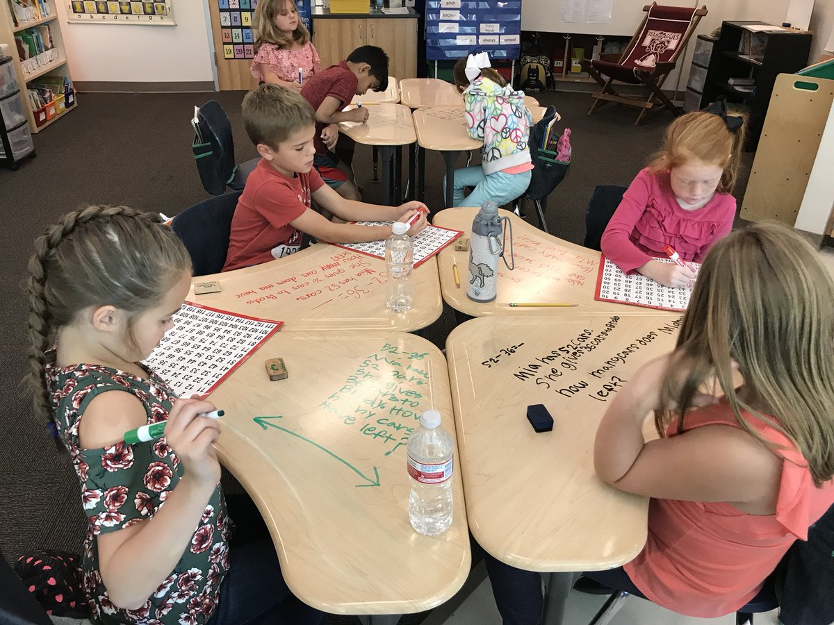wrightinkeller's tweet photo. Generating their own word problems in math. #supersmartsecondgraders #ridgeviewtweets @RidgeviewKISD https://t.co/3ZxuTdajYI