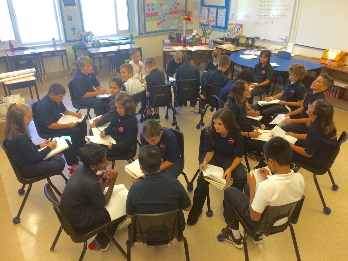 MrsMartinStAnne's tweet photo. Our KB Community: Accountable Math Talk in an Inside-Outside Circle! Many rotations & division strategies shared!@stanne_school #kbnetwork https://t.co/fz1qBjKaFM