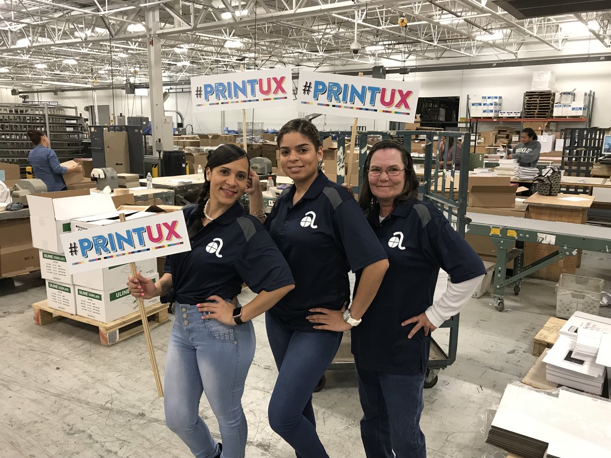 AlliedPrinting's tweet photo. "We move mountains with our hands-on team." #IPD17 #PrintUX #handbindery #handsonteam #thealliedway https://t.co/TL3gW7wANc