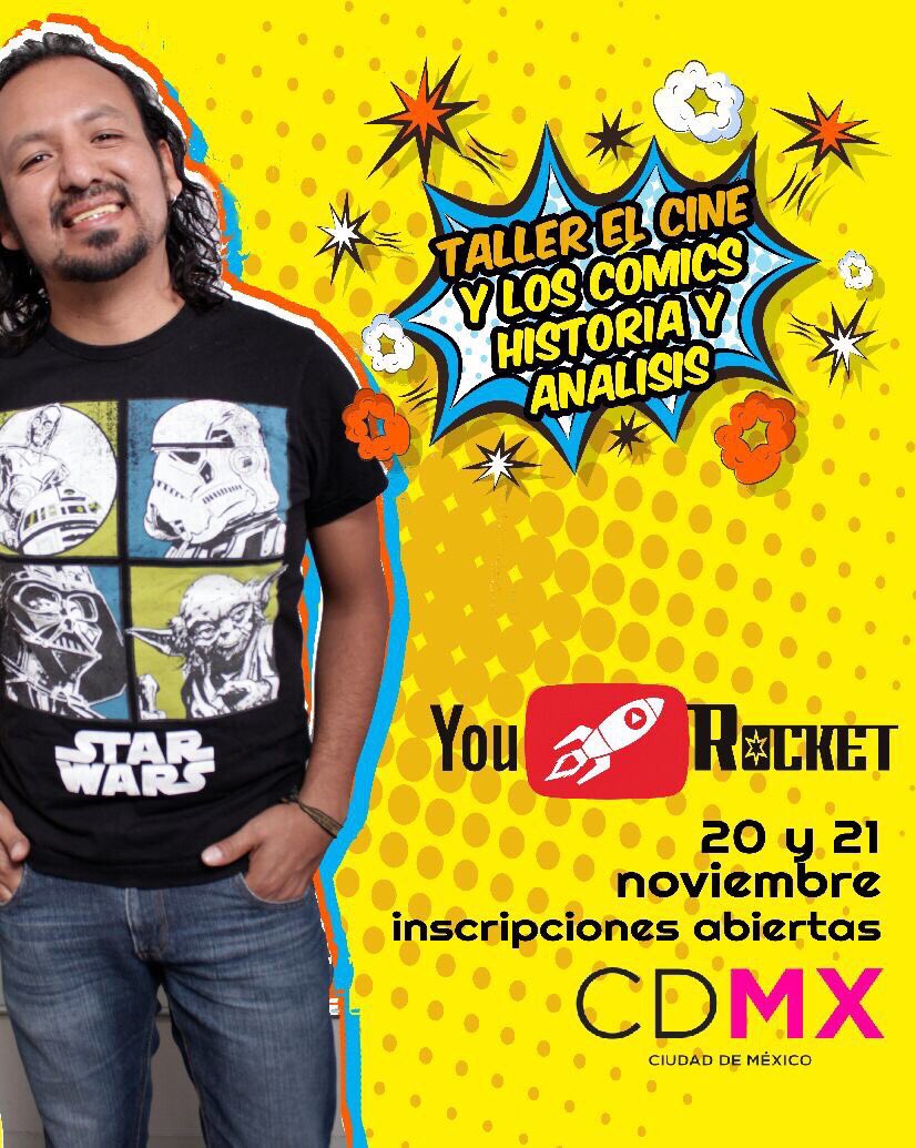 Para todos los que han preguntado, aquí la sede y el link con la info del Taller que en breve estaré compartiendo …ller-el-cine-y-los-comics.boletia.com