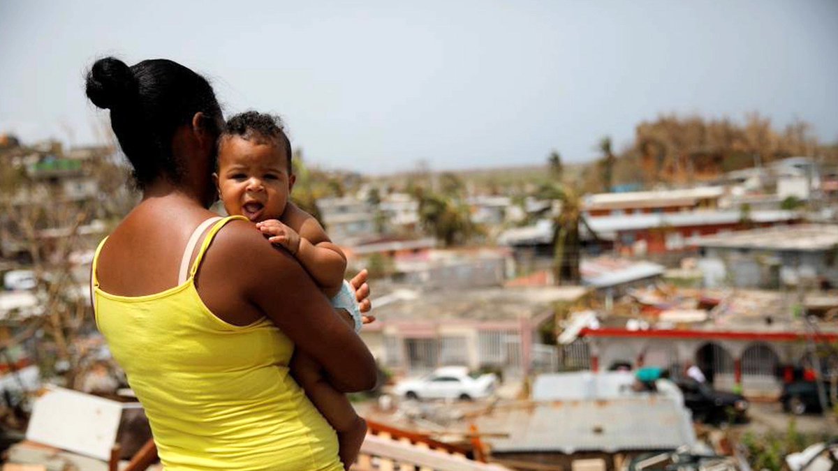 democracynow's tweet photo. As Puerto Rico Faces $95 Billion Cleanup, Exposé Reveals Vulture Firms Who Own Its $74 Billion Debt https://t.co/5mFhWUf9OP https://t.co/ZfVEzBczzy