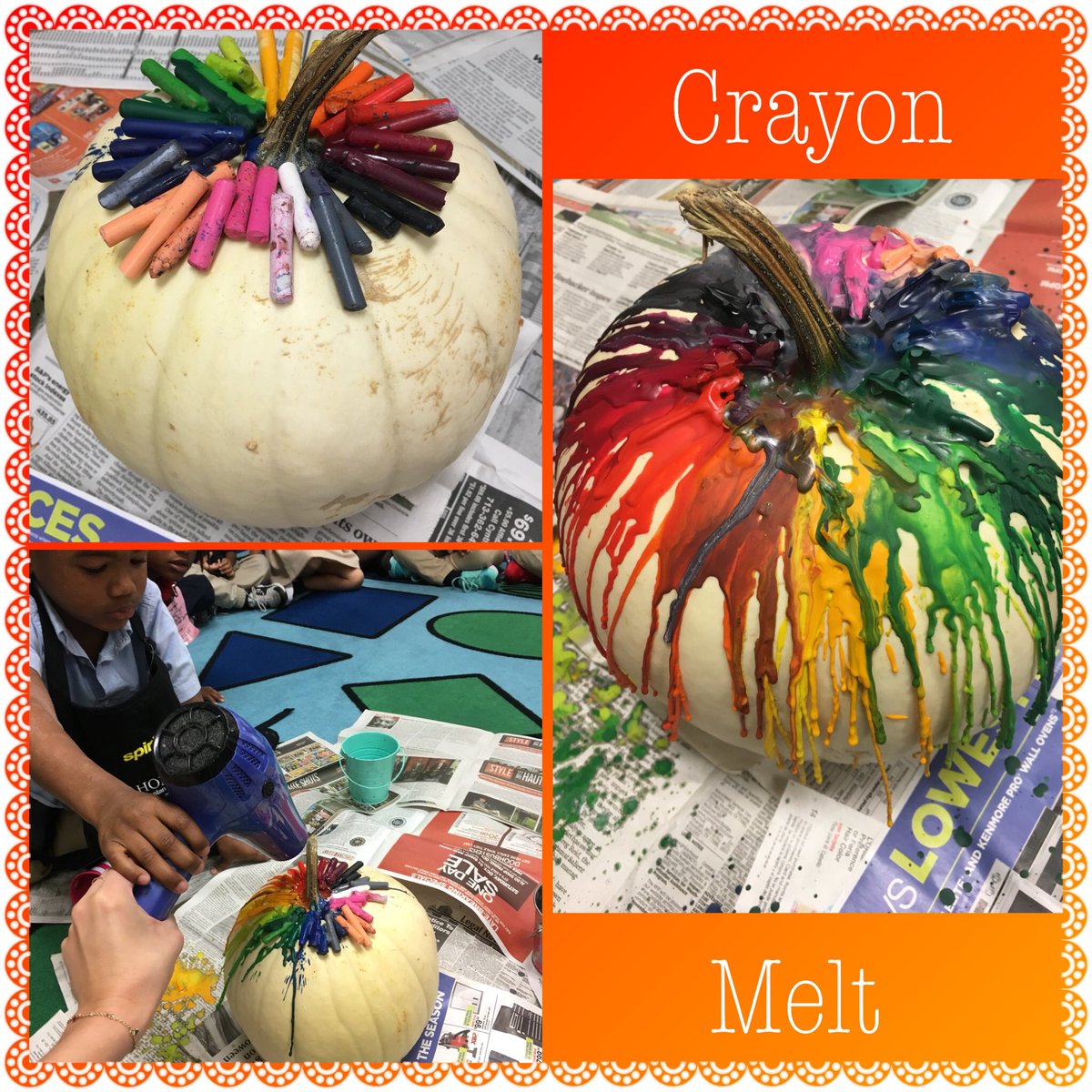 MOOsterpieces's tweet photo. Pumpkin fun in the studio!@ReeceCubs @Crayola https://t.co/Bo8GJkfjrr