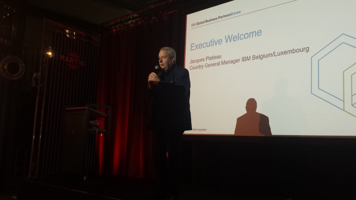 MoniqueCoebergh's tweet photo. Our CGM Jacques Platieau kicking off the Belux #IBM BP Community Meeting at Spiroudôme!Welcome! #IBMBPCM #IBMBenelux https://t.co/p4hdlaPAeX