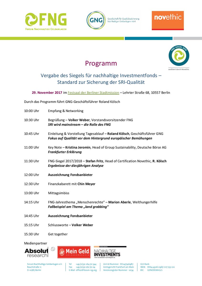 SriEvent's tweet photo. Nov29 in #Berlin: "@FNG_Siegel Award https://t.co/eyzT0TjlqG #FNGSiegel17 @FNG_eV @absolutresearch @AC_HT_ @HLEG_Sus_Fin #sri #esg #srilabel https://t.co/Az6JdVvowP