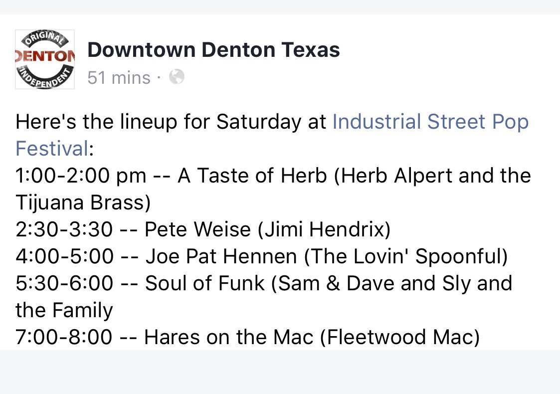 atasteofherb's tweet photo. Will you be there? #atasteofherb #geezerpalooza #industrialstreetpopfest #dentoning https://t.co/5NUL4i53TL