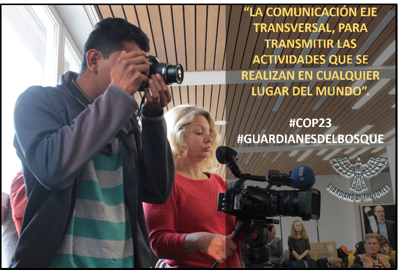 alianzaofc's tweet photo. #GuardianesDelBosque  comunicando sobre lo acontecido en el marco de la #COP23 . https://t.co/iw2orXSmP2