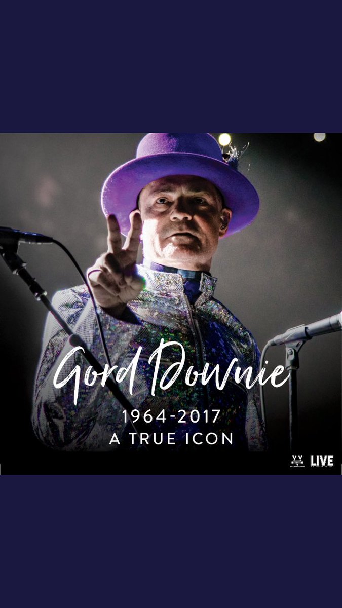 _klassen's tweet photo. Thank you Gord for how you could captivate an arena and how you used that audience to make our country a better one #GordDownie #thehip https://t.co/algMS7ndas