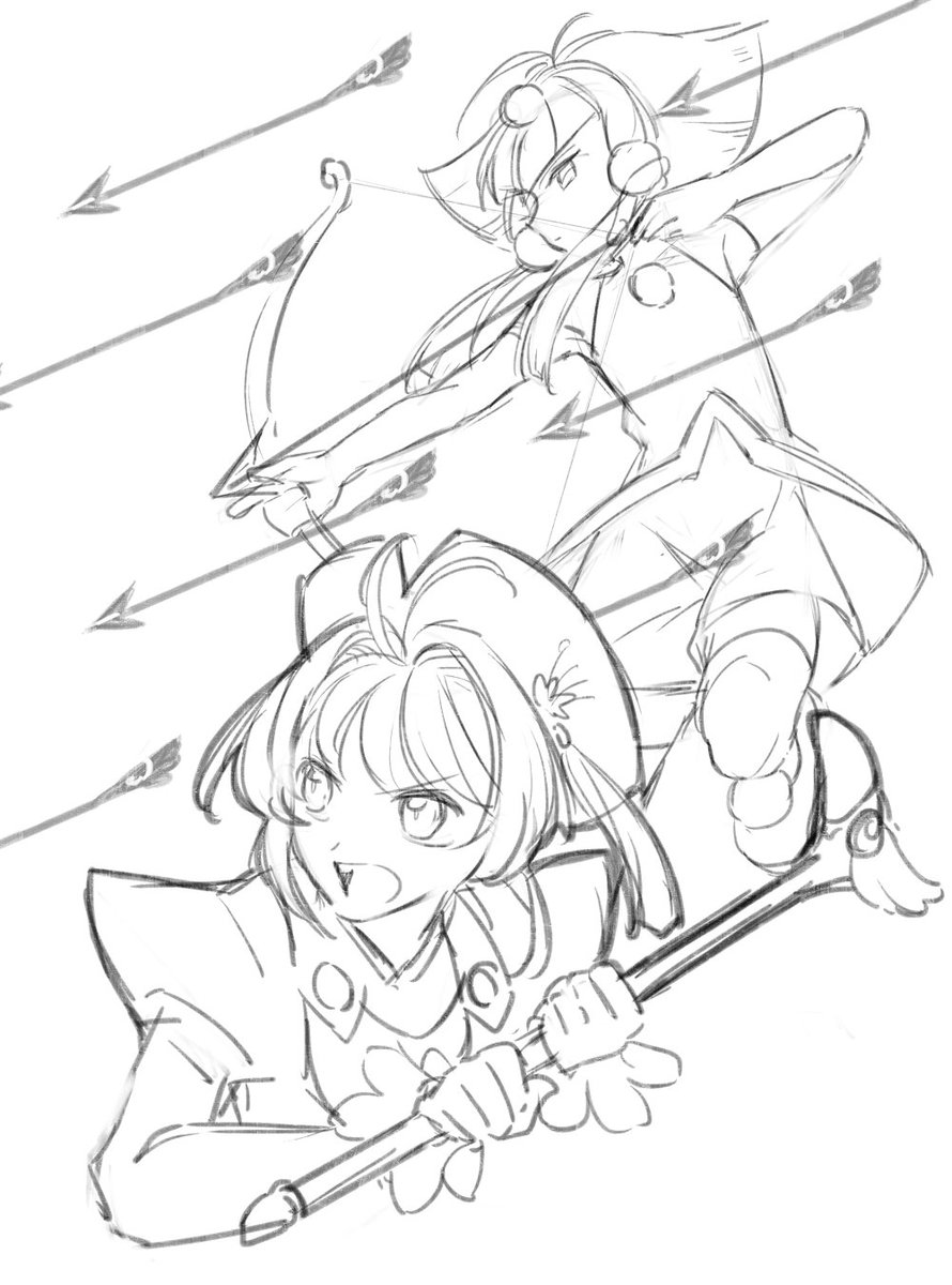 CCさくらでいちばん好きなカードはアローちゃん…な落書き 