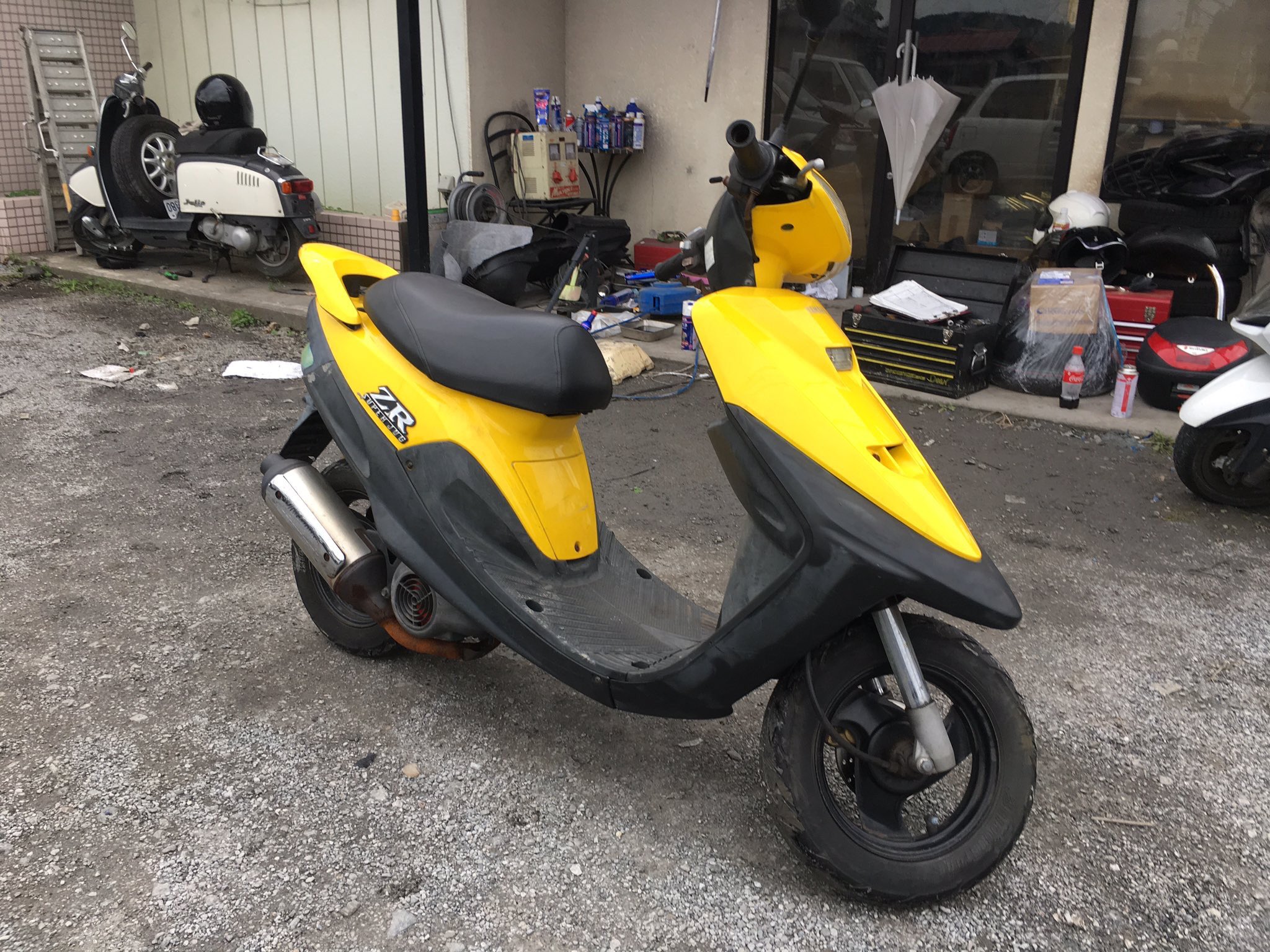 ⚠️スーパージョグ⚠️ ジョグZ完成！スクーター界の達人が作った1台がヤフオクへ