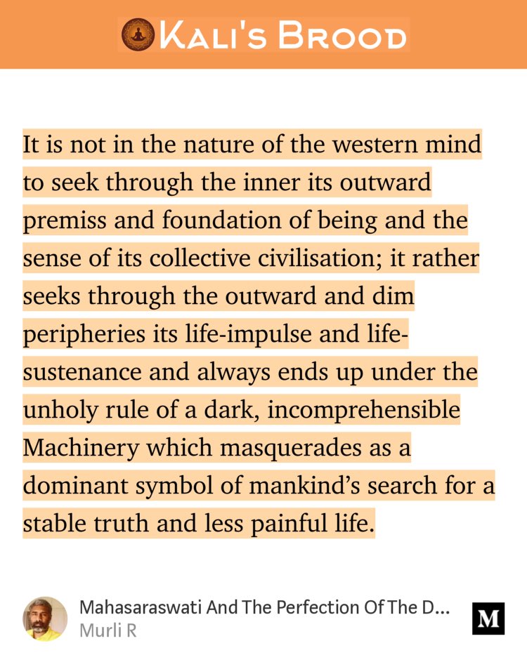 Not by peripheral investigation is won the Veda..a subtler, an inner turn, a self-giving needed by <a href="/murlignosis/">Murli</a> medium.com/kalis-brood/ma…
