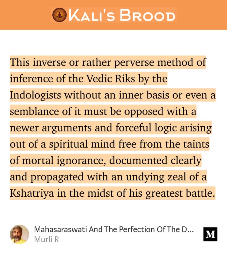 The method and goal of the Divine’s warrior, the Kshatriya-Sadhak by <a href="/murlignosis/">Murli</a> medium.com/kalis-brood/ma…
