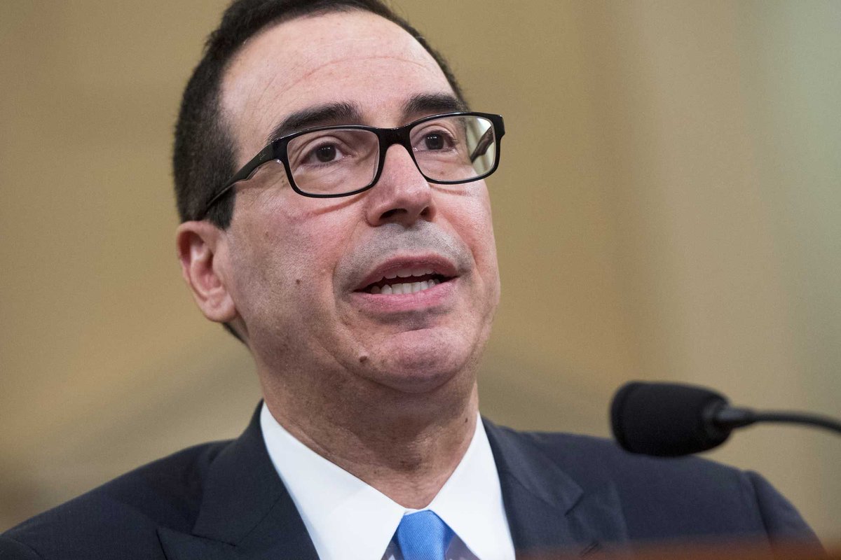 YahooNews's tweet photo. 'It's very hard not to give tax cuts to the wealthy,' Steven Mnuchin now says https://t.co/69RKizIKEq https://t.co/aU4n2pUdJN