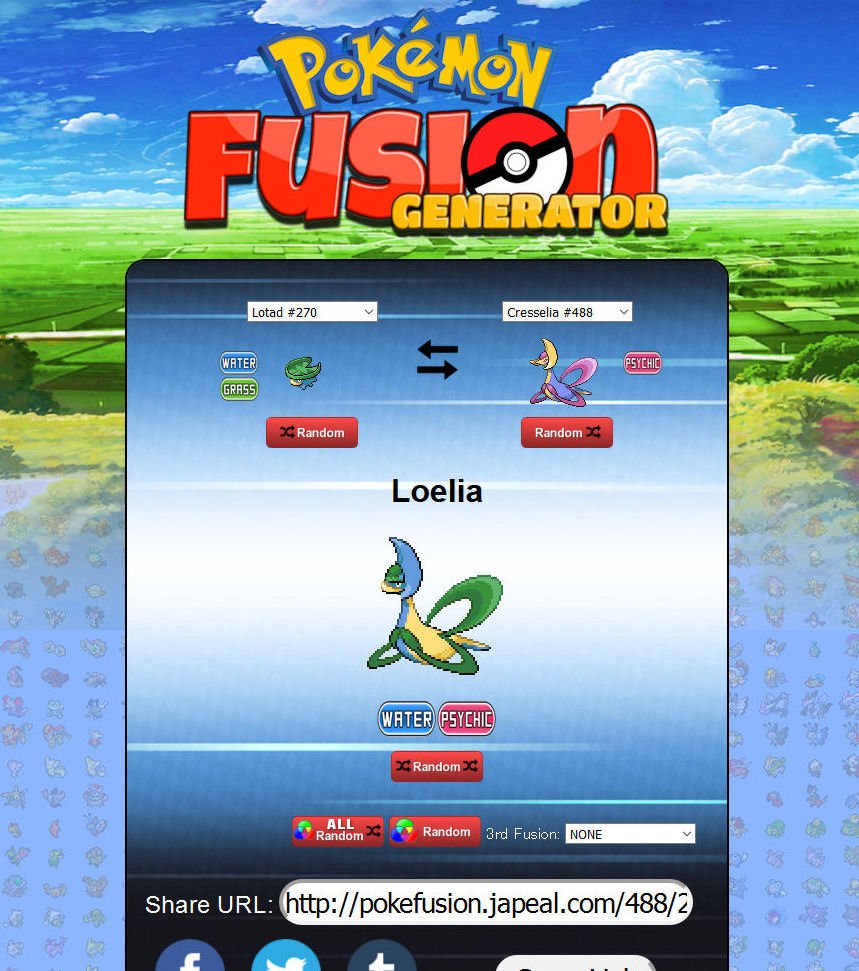 Pokemon Fusion Generator