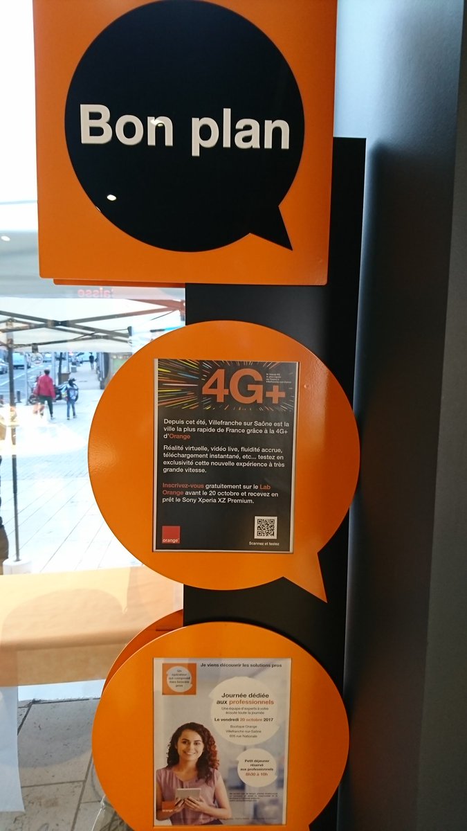 DenningerSylvie's tweet photo. Devenez testeur de la 4G+ à Villefranche sur Saône, ville la plus rapide de France grâce à la 4G+ d'Orange @OrangeAuRA https://t.co/59XNAPnR60
