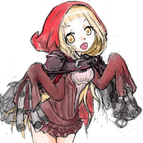 akibakoc's tweet photo. シノアリス　赤ずきんちゃん(*´ω｀*)

・・・外套を着せて、色つけて(´･ω･｀)

いっきにゴッサリしてきたなぁ(´・ω・`)・・・ https://t.co/eJyTat8sqx