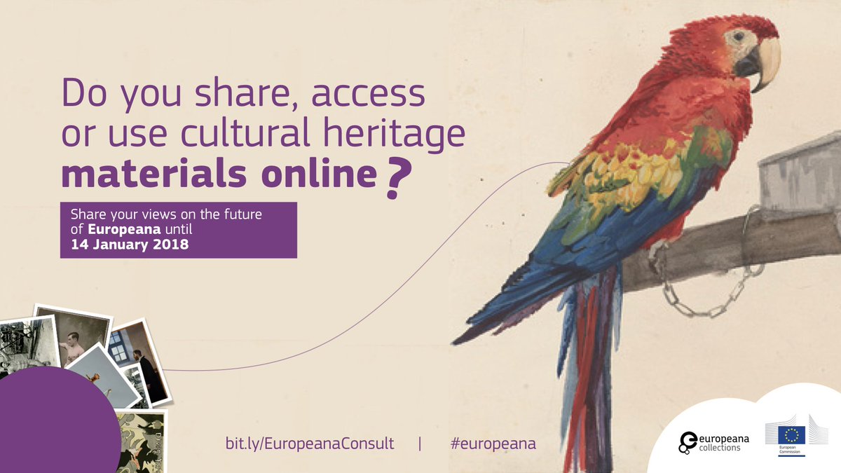europe_creative's tweet photo. Public consultation - @Europeanaeu digital platform for #CulturalHeritage. Have your say! #EuropeForCulture 
https://t.co/SlL4vJbe1j https://t.co/yqc138t1BH