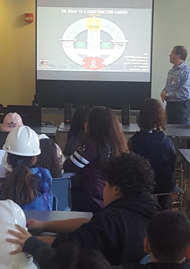 slynn_hall's tweet photo. Showing @MilwaukeeMPS students the road to awesome careers.  Thanks @BerghammerCorp @Aurora_Health #COSBEspark tour hosts https://t.co/oFDik9wIAU