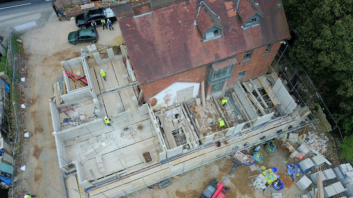 eleven52arch's tweet photo. Great to see our Disley scheme taking shape...#excited #groundfloor #dronespics https://t.co/SVKTLGrblw