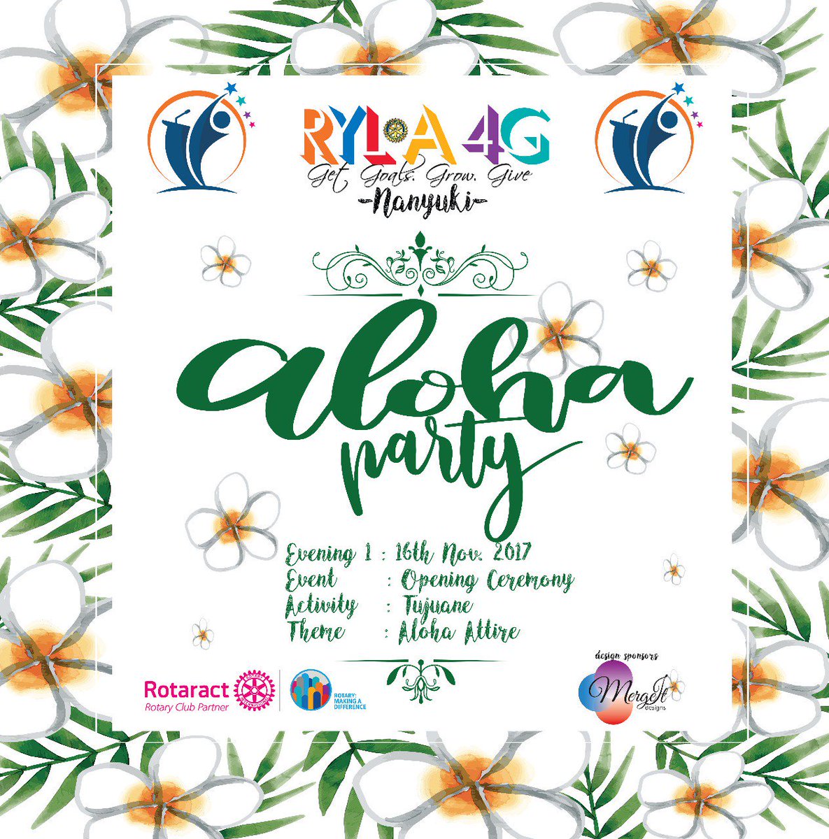 RCNC_ROTARACT's tweet photo. With #RYLA2017 about one month away,  here are the themes for the three evenings... @RylaD9212Ke @rotaract_d9212 @rotarydca9212 https://t.co/7NPS5zIFzf