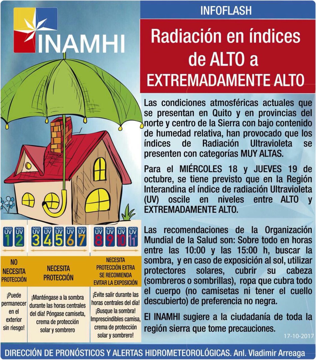 Lenin's tweet photo. En Ecuador brillamos pues estamos más cerca del sol. Pero estos días protejamos a los guaguas en la Sierra porque la radiación está alta. https://t.co/p6ngBlfuM2
