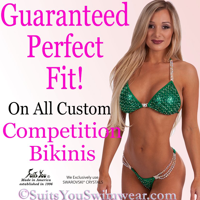 SuitsYouComp's tweet photo. Shop with confidence! Perfect Fit Guarantee on all our Custom Competition Bikinis!
#SuitsYouSwimwear #CompetitionBikinis #fitguarantee https://t.co/hHjC9TwQiK