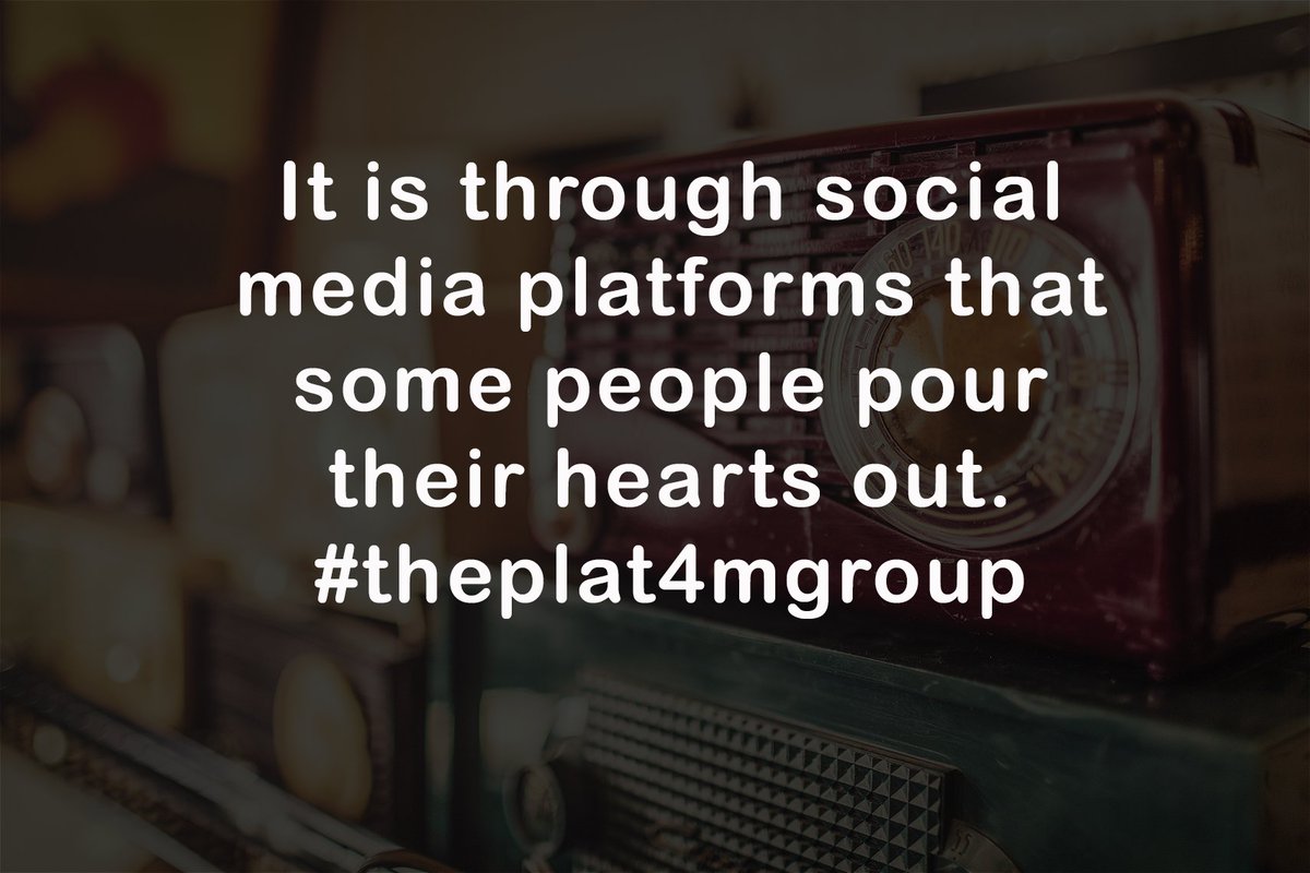 theplat4mgroup's tweet photo. It is through social media platforms that some people pour their hearts out. #theplat4mgroup https://t.co/FtYuzv1rvr https://t.co/pPB9xqolu8