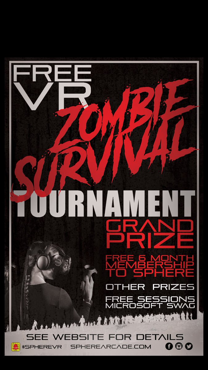SphereArcade's tweet photo. Pssttt... Did you know we teamed up with Microsoft and we are having a Zombie Survial tounament!? Its FREE and you can win a bunch of stuff! https://t.co/u7ATuGOvBj