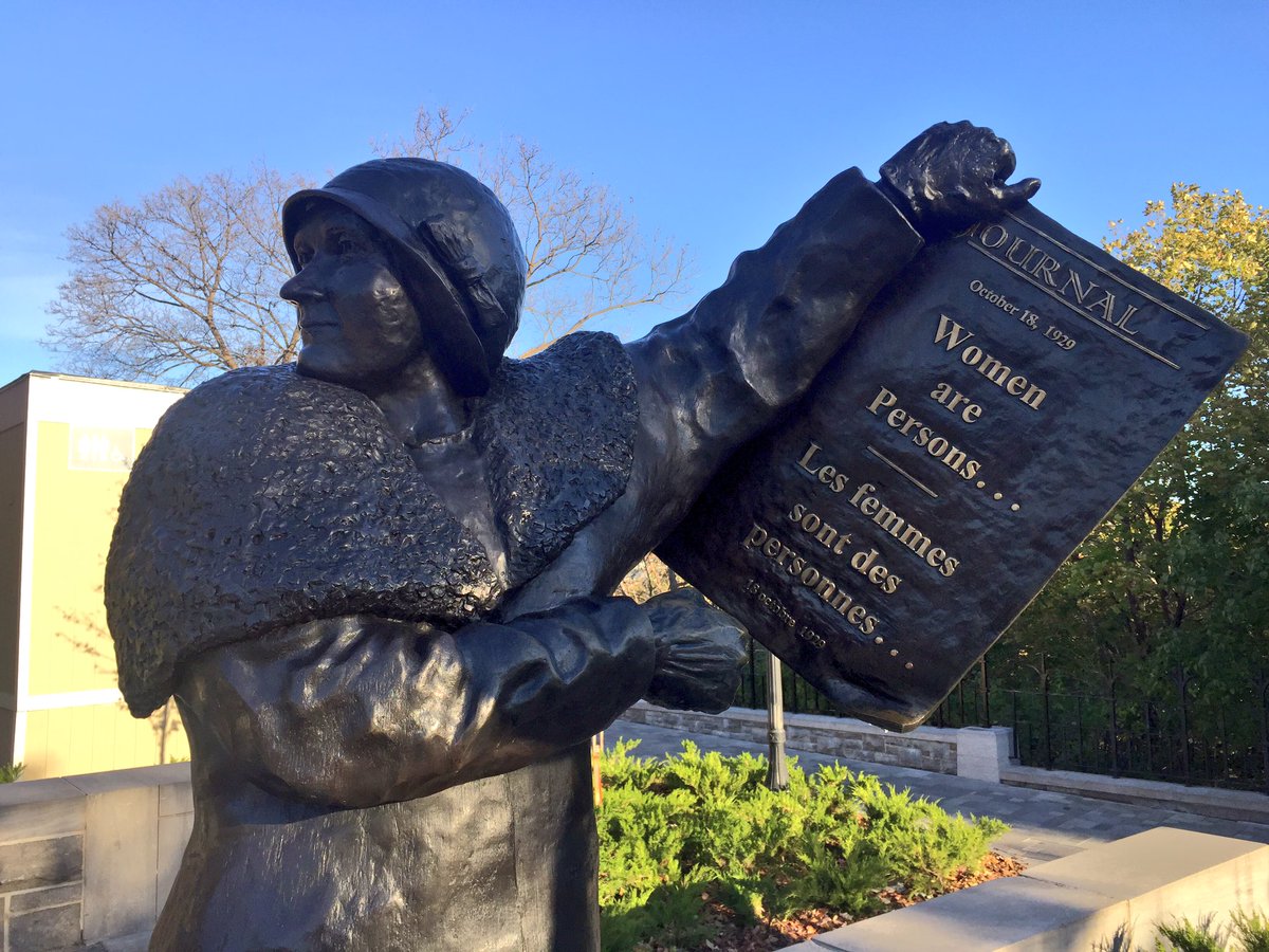 cathmckenna's tweet image. October 18, 1929: women were legally considered 'persons'. Let's never forget our history. Today, and everyday: #ClaimYourPlace