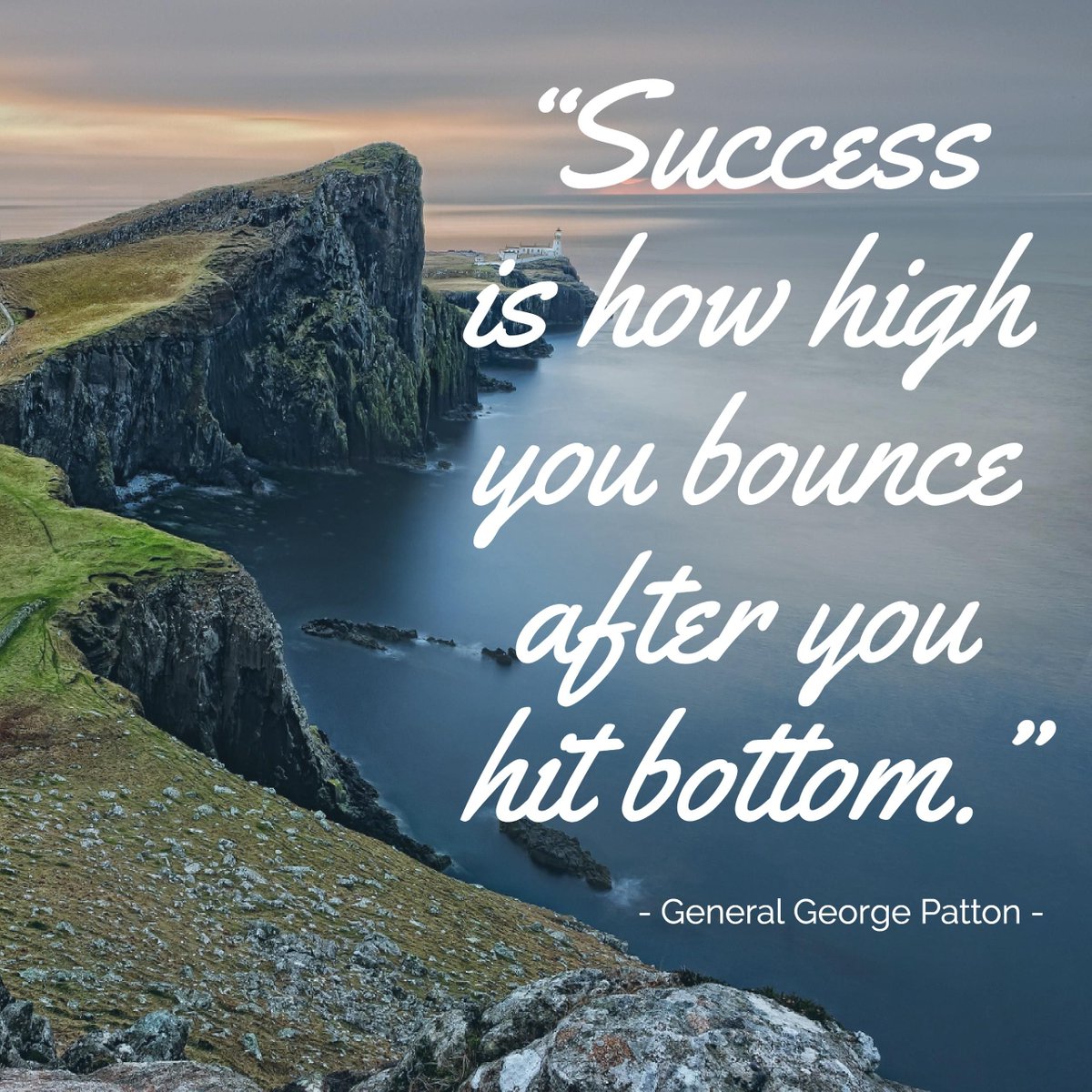 Success comes to those who rebound after they hit the bottom.