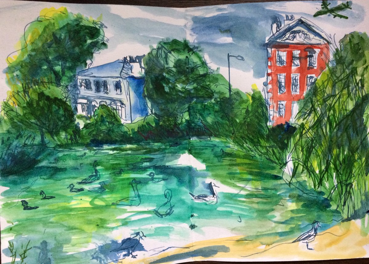 Rosie Woods On Twitter Barnes Pond London In Pen And Ink Just