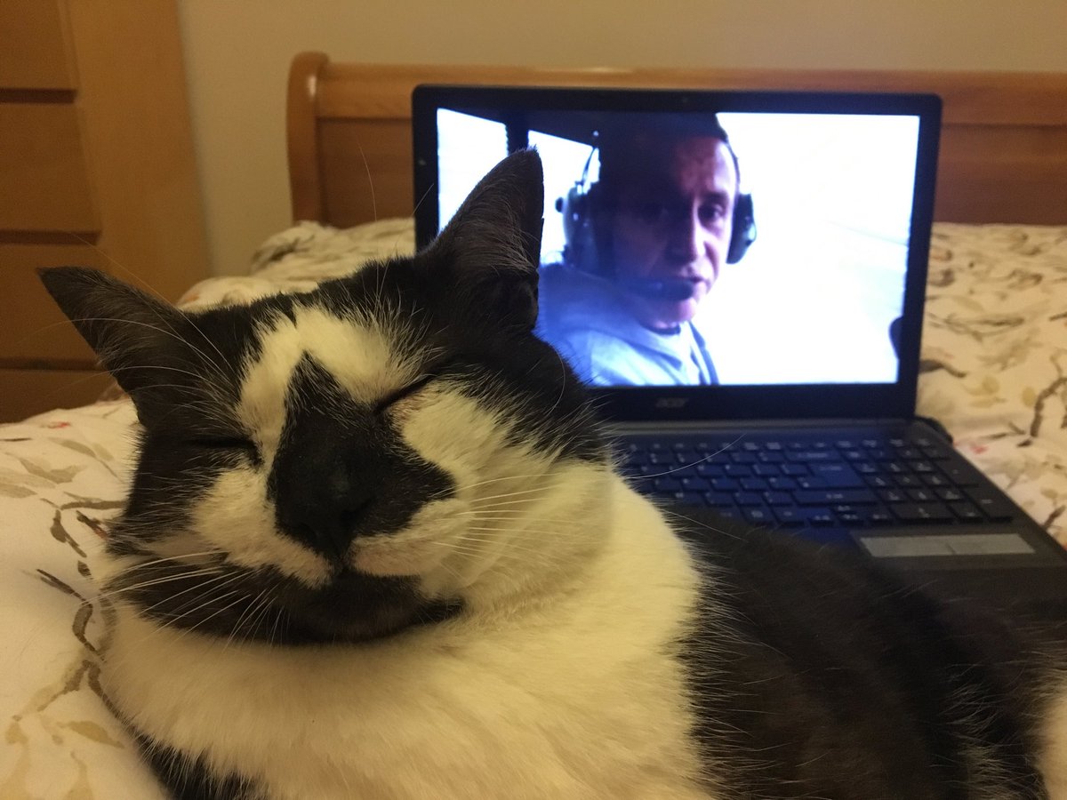 Trying to get Phillip to share my excitement at seeing <a href="/bruceparry/">Bruce Parry</a> next week but, being a cat, he’s more interested in sleeping...