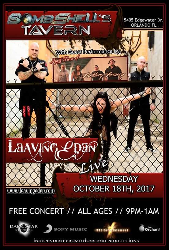 Leavingeden's tweet photo. #Tonight 9pm #FreeConcert #BombshellsTavern #Orlando #Florida #Rt @indipromo @Eve_leavingeden @RyanP_M https://t.co/SvABux4YRN