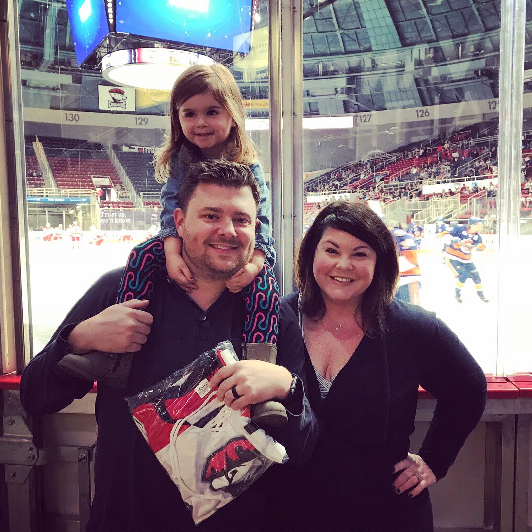 cotteram82's tweet image. #latergram hockey night in Charlotte. Date night with our first born. #sweetthing #charlottecheckers #kidsnight #letsgocheckers