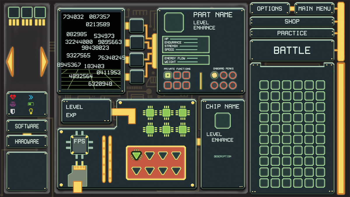 TuringSeeker's tweet photo. This is the new Ui where the player customizes the bot's hardware 😀
#gamedev #indiegame #indiedev #programminggame #logicgame #gamemaker https://t.co/fEk6HK7Xuz