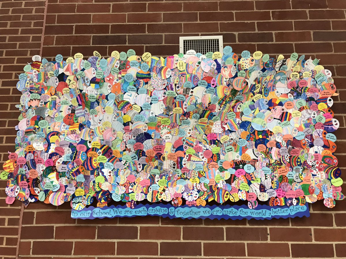 PrinciPALPeri's tweet photo. Thank you to our counselors Mrs. Durgala &amp; Mrs. Bruck for this creative display of our student diversity! @PineSpringFCPS #equity4allbobcats https://t.co/6ZPPL66lRD
